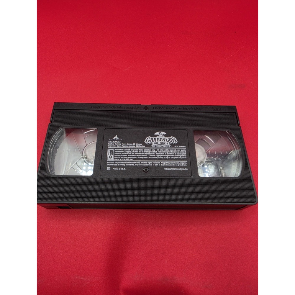 Disney Gargoyles The Movie Heroes Awaken VHS OS Black Good 90s Animation No Case